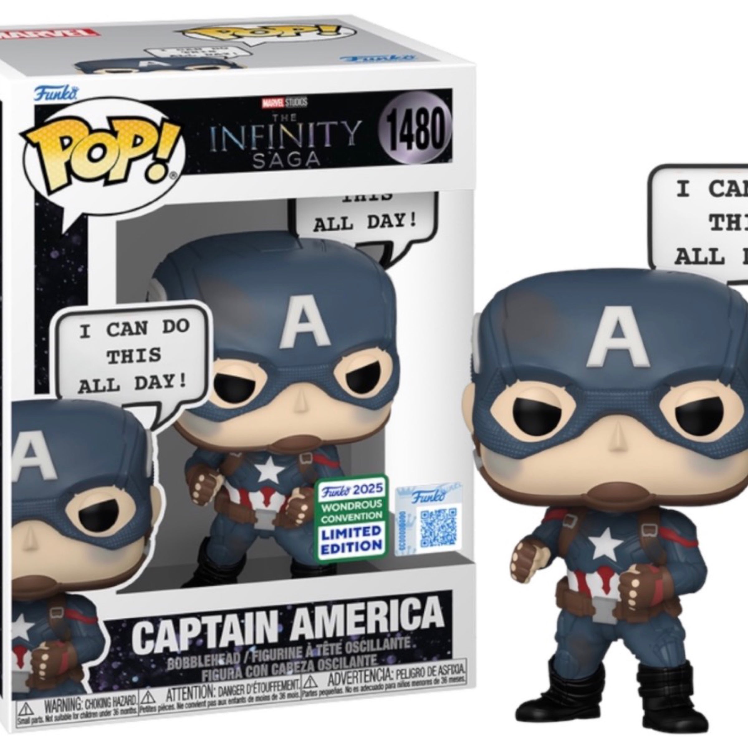 Funko Pop! 1480 Captain America Marvel Wondrous 2025 Limited